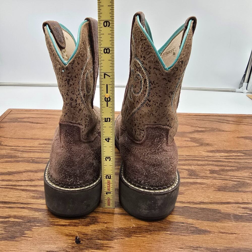 Ariat Fatbaby Womens 8.5B Western Boots Heritage Harmony Cowgirl Teal 10015363 - Picture 12 of 13